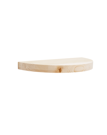 Bisbal - Mesita de noche de madera maciza flotante en tono natural de 3,2x40cm