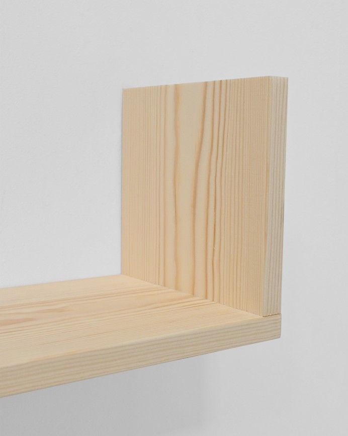 Úrsula - Estantería de madera maciza flotante acabado natural varias medidas