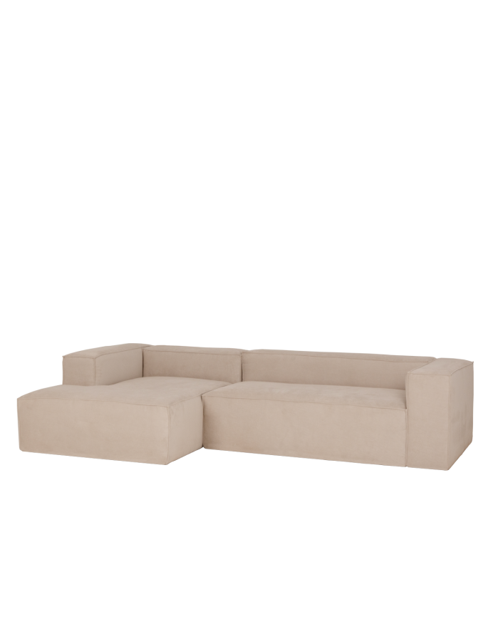 Sofá Lincoln chaiselongue izquierda Beige 