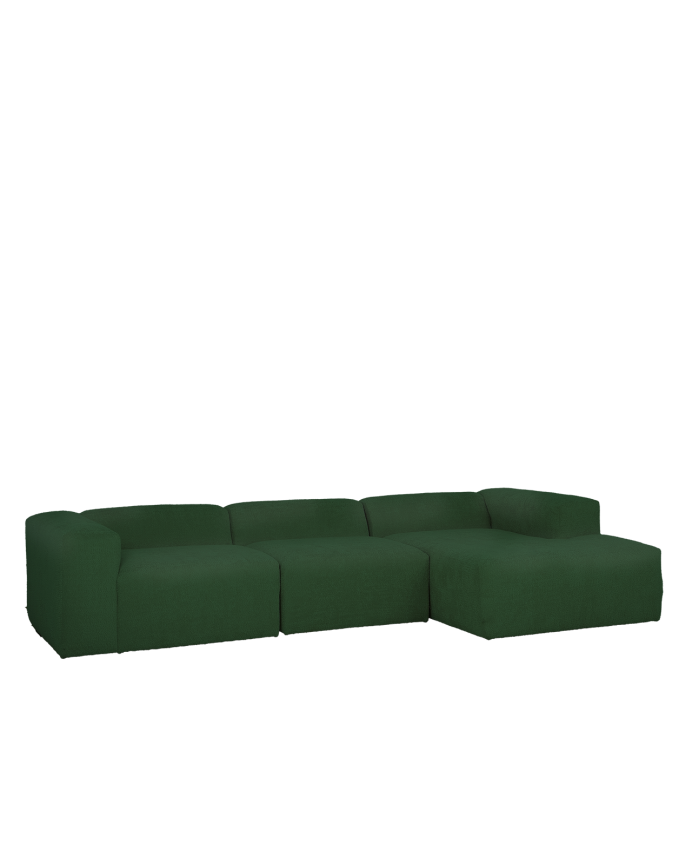 Sofá Bruce chaiselongue recto derecha Verde 