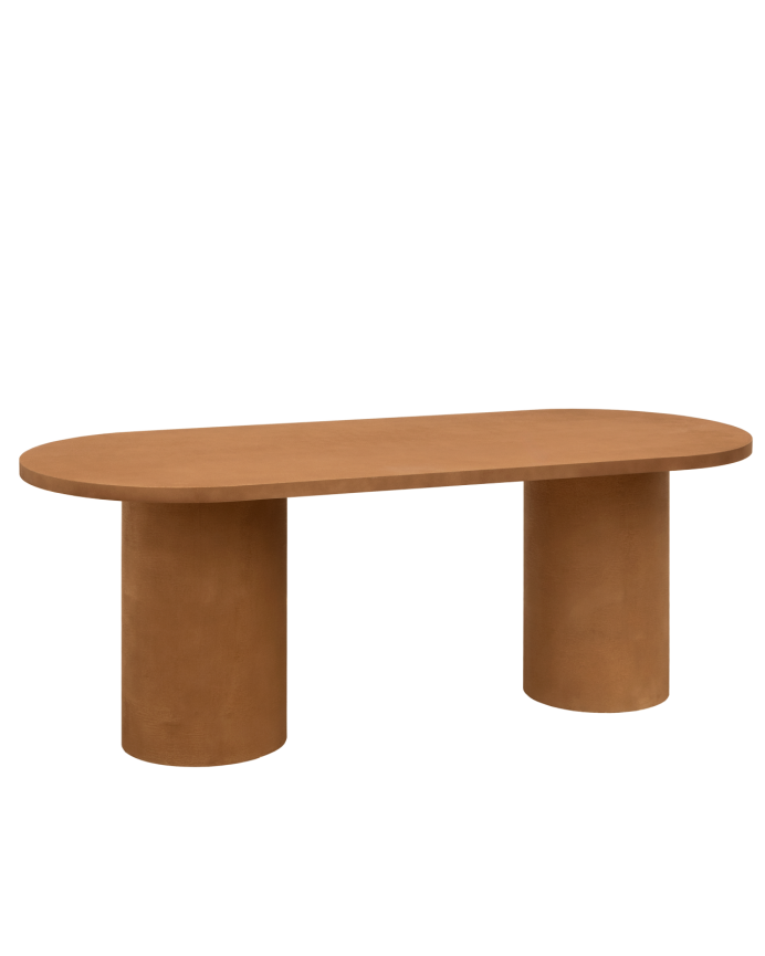 Mesa de comedor ovalada Kenzo II Terracota