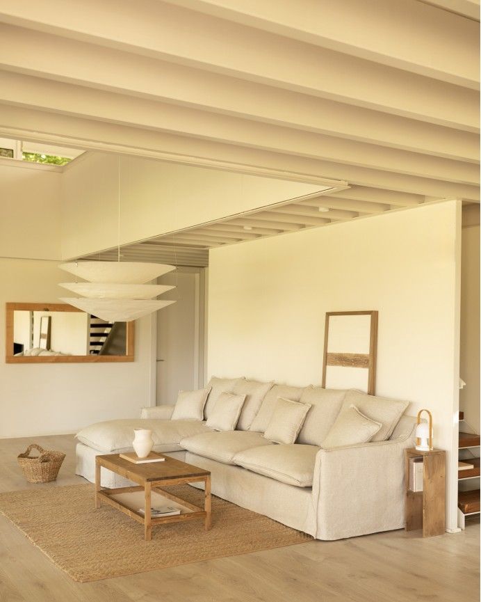 Sofá Marlon chaiselongue izquierda Beige 