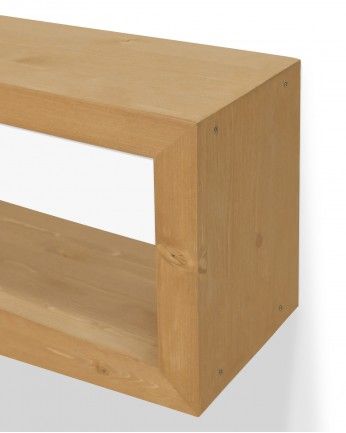 Boston - Mueble de TV de madera maciza en tono olivo de varias medidas