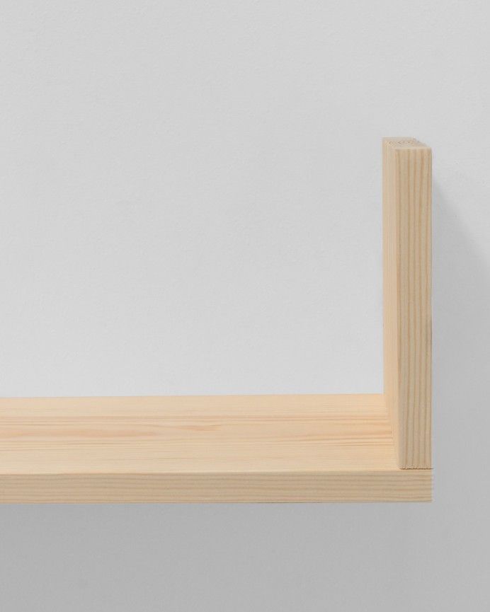 Úrsula - Estantería de madera maciza flotante acabado natural varias medidas