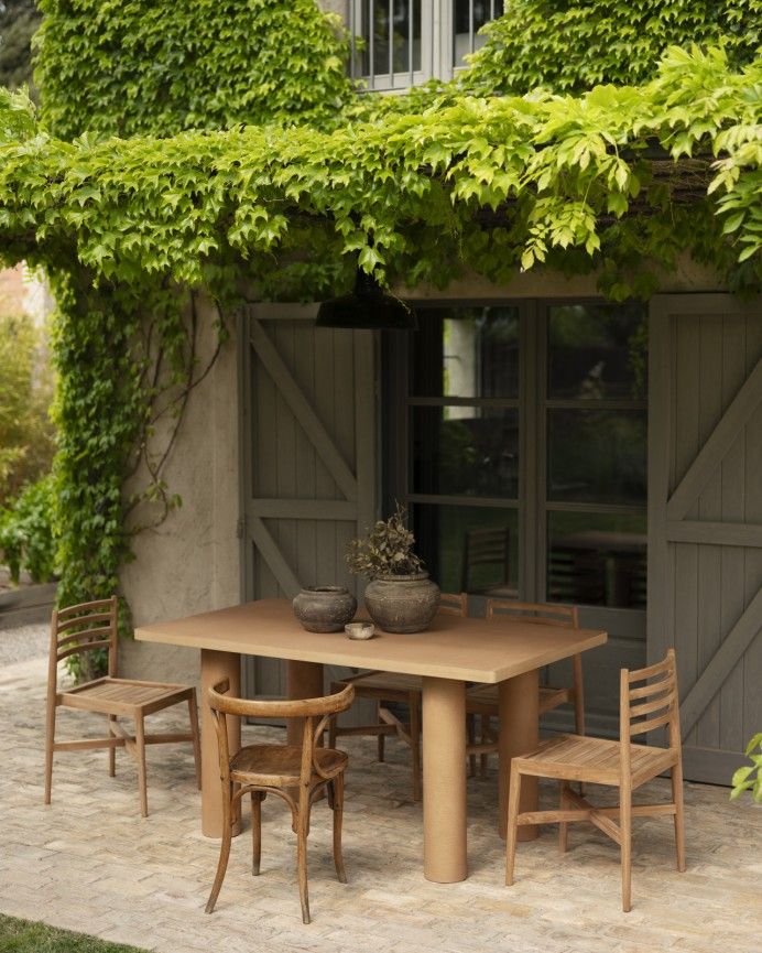 Mesa de comedor rectangular Kenzo IV Terracota