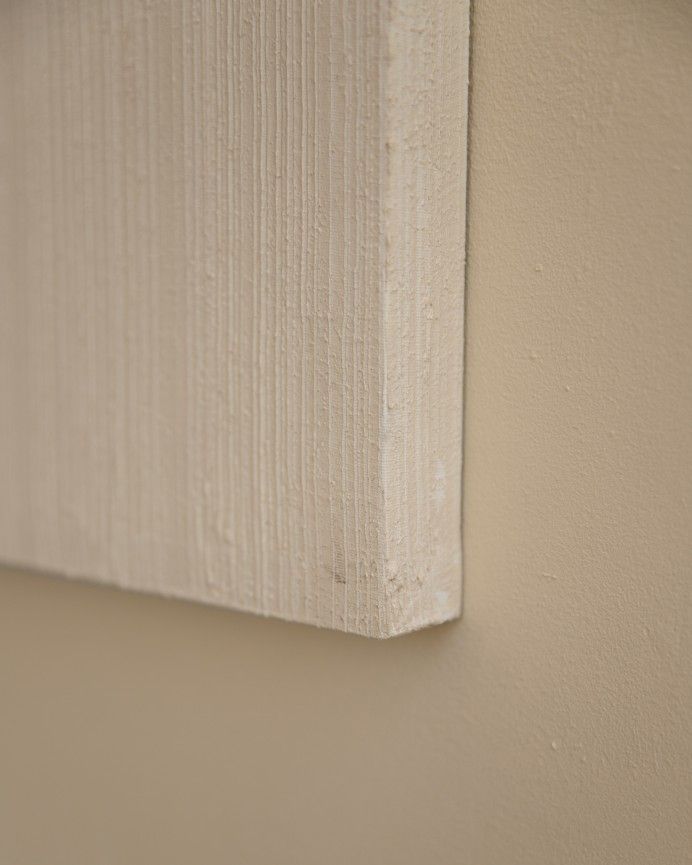 Horizonte - Cuadro azul y blanco sobre algodón con bastidor de madera pintado artesanalmente con pintura óleo en varias medidas