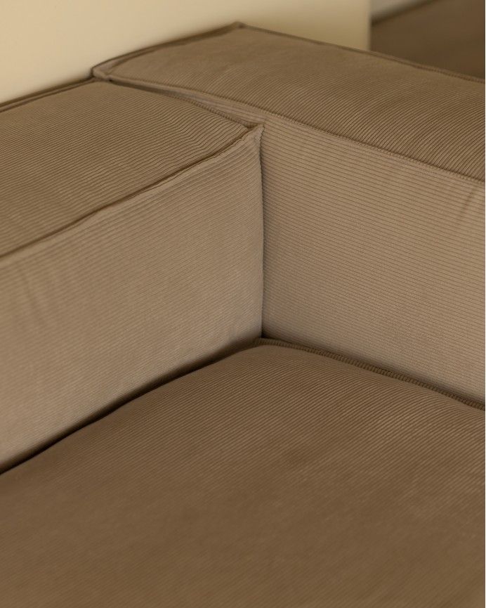 Sofá Lincoln chaiselongue derecha Beige 