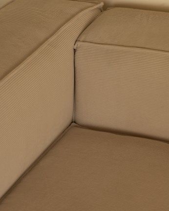 Sofá Lincoln chaiselongue izquierda Beige 