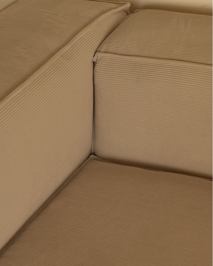 Sofá Lincoln chaiselongue izquierda Beige 