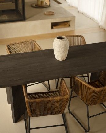 Mesa de comedor Sapporo Negra 