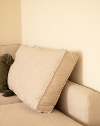 Sofá Calvin chaiselongue derecha Beige 