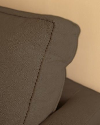 Sofá Calvin chaiselongue derecha Gris oscuro 