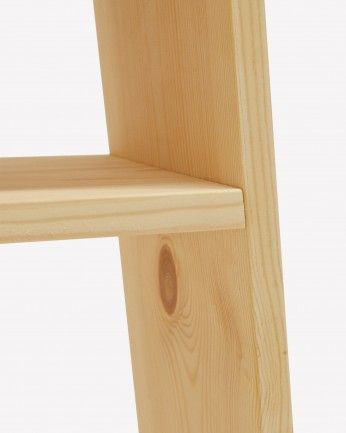 Urko - Mesita elaborada con madera maciza en tono natural 60x20cm