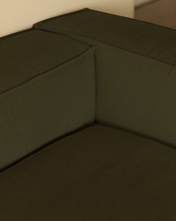 Sofá Lincoln chaiselongue derecha Verde 