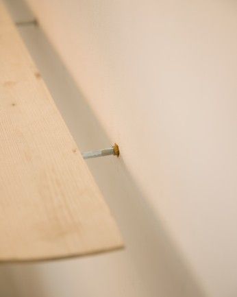 Jávea - Consola recibidor de madera maciza en tono natural 100cm