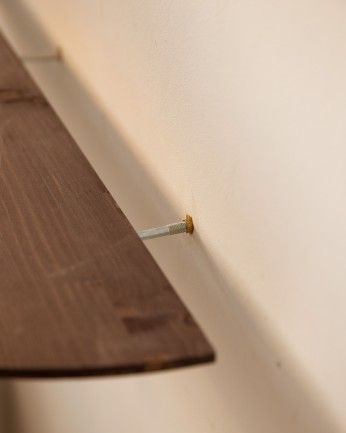 Jávea - Consola recibidor de madera maciza en tono nogal 100cm