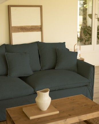 Sofá Marlon chaiselongue izquierda Azul 