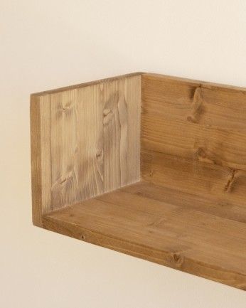 Laia - Estantería de madera maciza tono roble oscuro de varias medidas