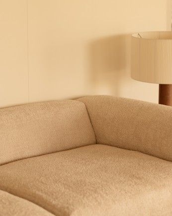 Sofá Bruce chaiselongue recto izquierda Beige 