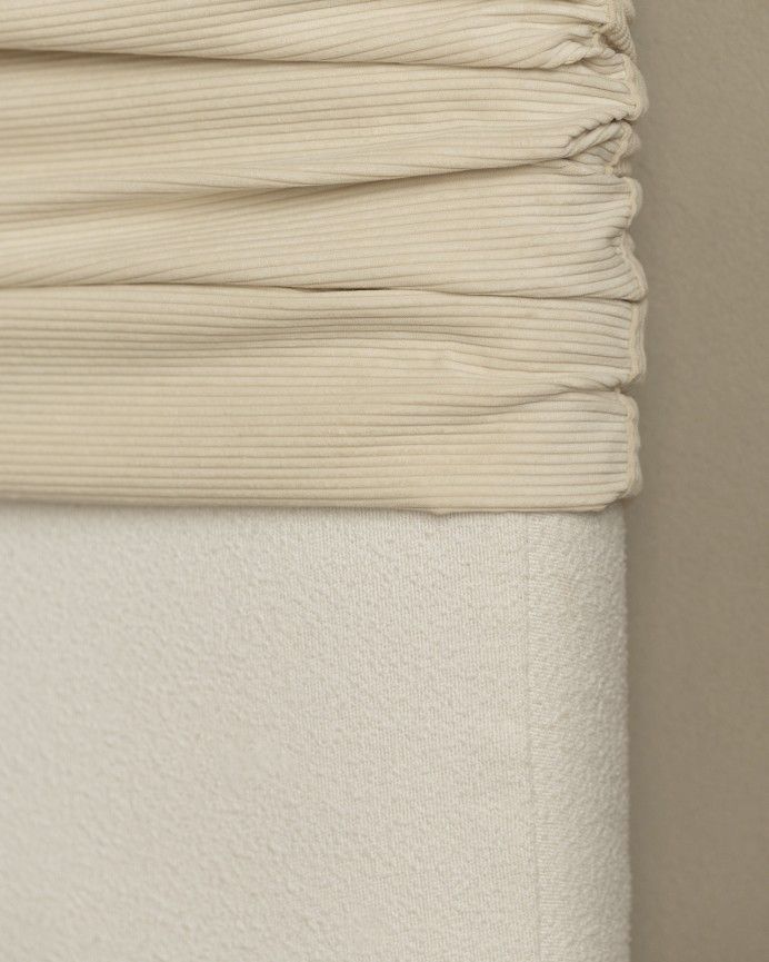 Lincoln - Cabecero tapizado desenfundable de pana beige de varias medidas