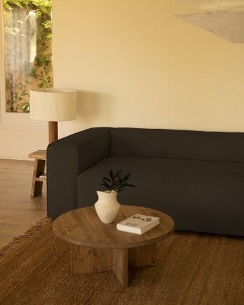 Sofá Lincoln chaiselongue derecha Gris oscuro 