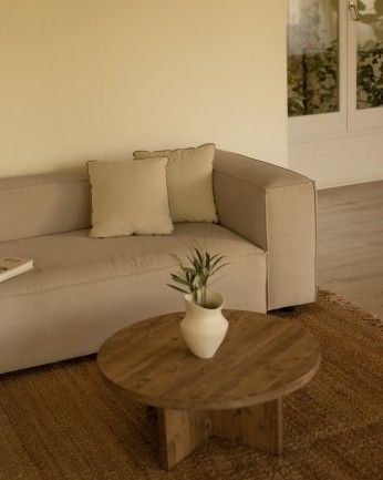 Sofá Lincoln chaiselongue izquierda Beige 