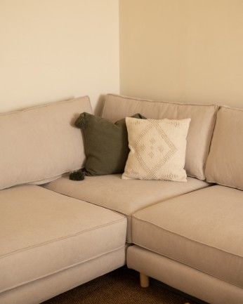 Sofá Calvin chaiselongue izquierda Beige 