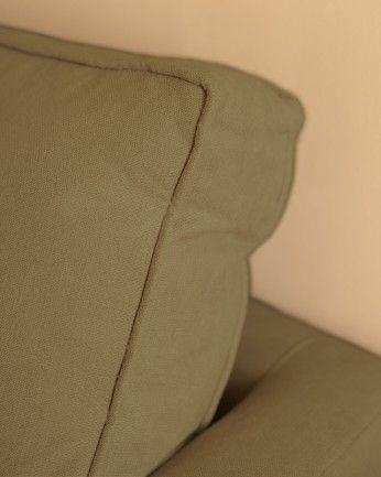 Sofá Calvin chaiselongue derecha Verde 