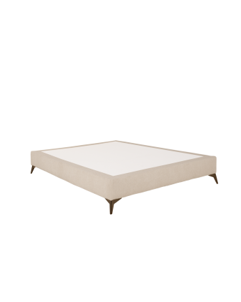 Base tapizada Bruce de boucle beige