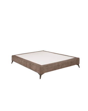 Base tapizada Bruce de boucle taupe