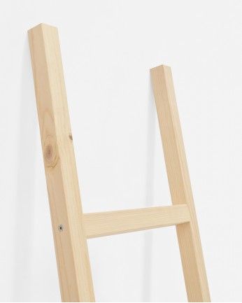 Tolkien - Escalera de madera maciza en tono natural de 150x41cm