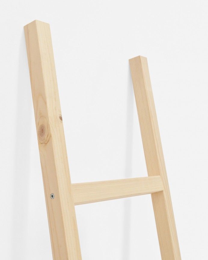 Tolkien - Escalera de madera maciza en tono natural de 150x41cm