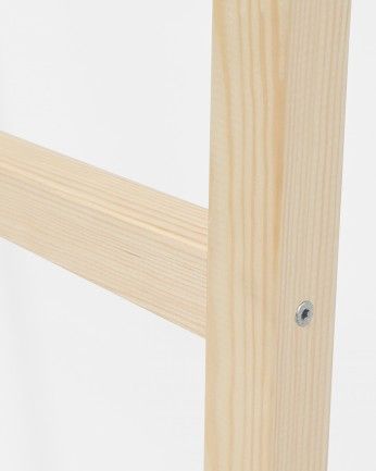 Tolkien - Escalera de madera maciza en tono natural de 150x41cm
