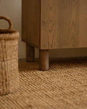 Arena - Mueble TV de madera de chapa de fresno natural en tono avellana de varias medidas