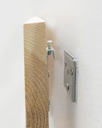 Pritn - Cabecero de madera maciza estampado motivo Pirámides I en tono natural de varias medidas