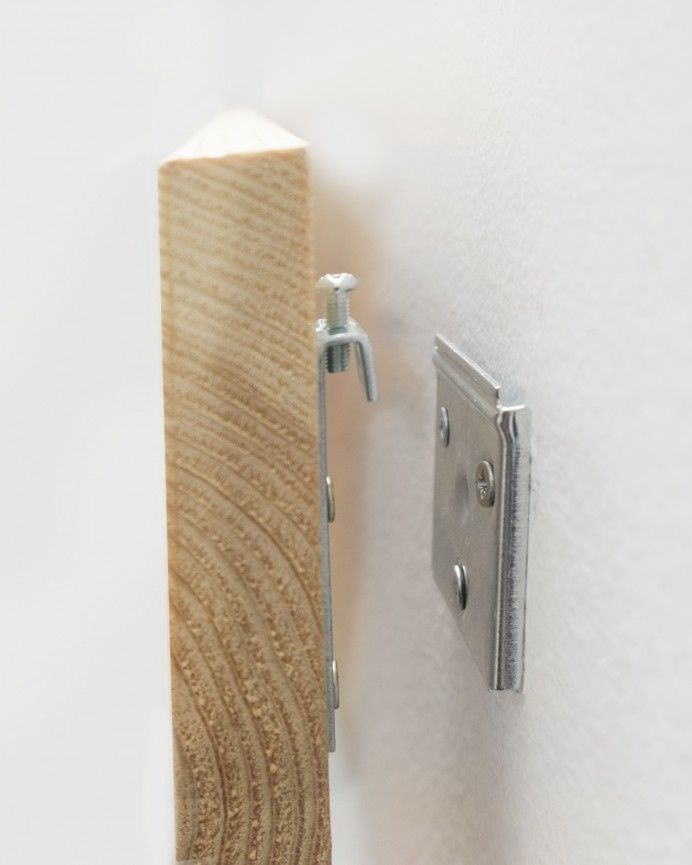 Pritn - Cabecero de madera maciza estampado motivo Pirámides Il en tono natural de varias medidas
