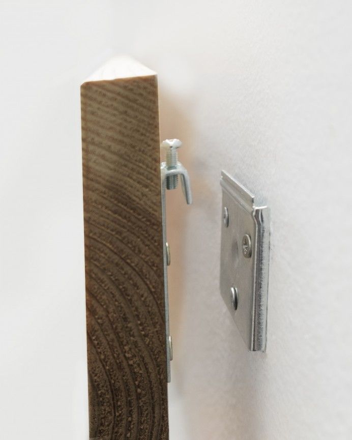 Pritn - Cabecero de madera maciza estampado motivo Flores one line en tono roble oscuro de varias medidas
