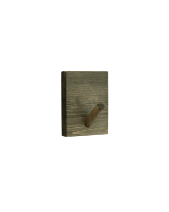 Kerry - Colgador de pared de madera maciza en tono verde de 8x6cm