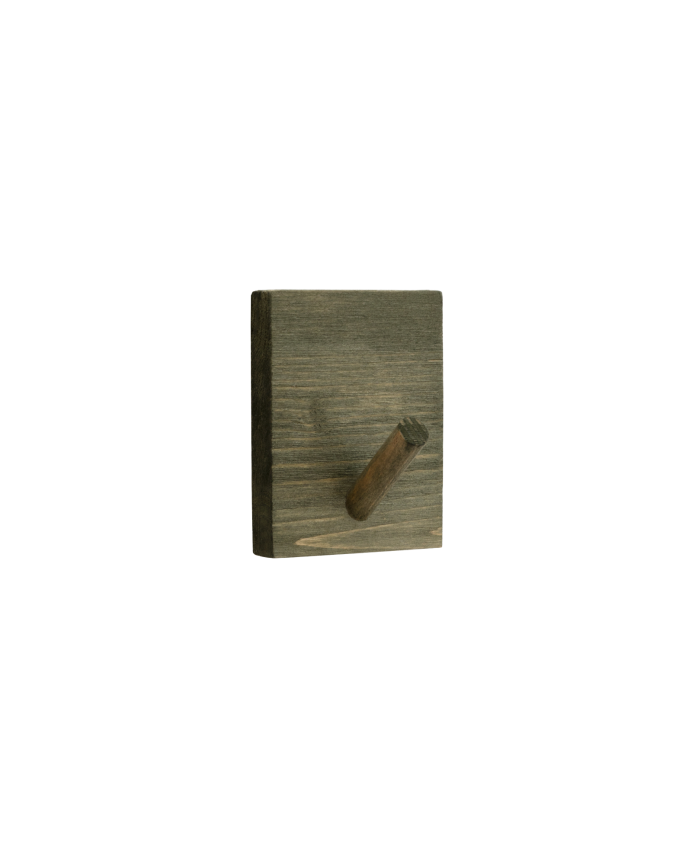 Kerry - Colgador de pared de madera maciza en tono verde de 8x6cm