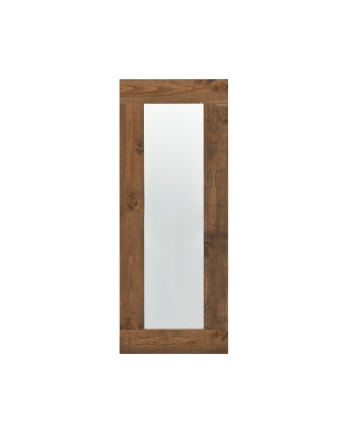 Bal - Espejo efecto madera maciza tono roble oscuro de 165x65cm