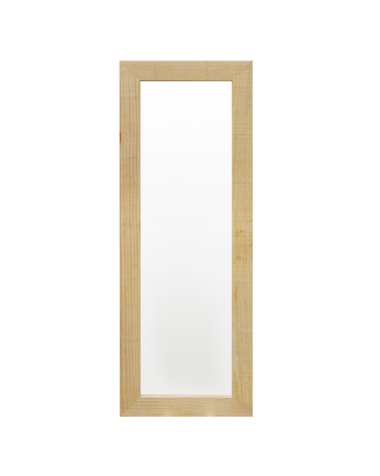 Panal - Espejo de madera maciza tono natural de varias medidas