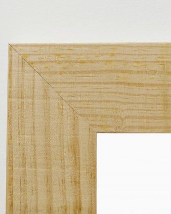 Panal - Espejo de madera maciza tono natural de varias medidas