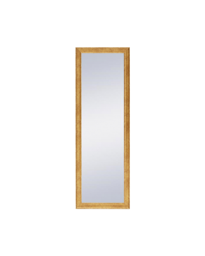 Mojácar - Espejo de madera maciza en acabado dorado con forma rectangular en varias medidas