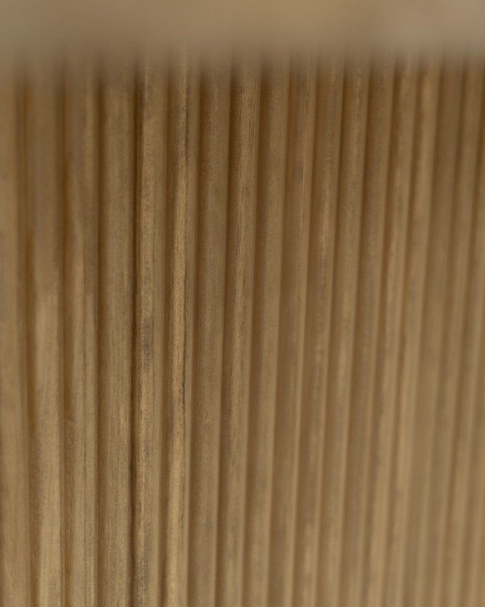 Nielo - Mesa de comedor barnizada de madera maciza en tono roble oscuro de varias medidas