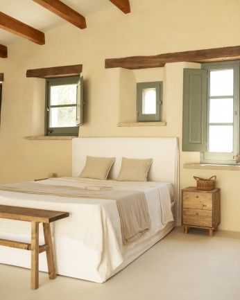 Marlon - Funda para cama con canapé desenfundable de lino blanco para colchón de varias medidas