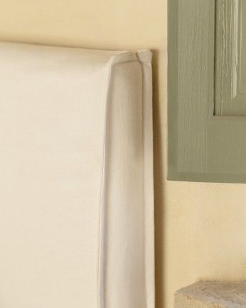 Marlon - Funda para cama con canapé desenfundable de lino blanco para colchón de varias medidas