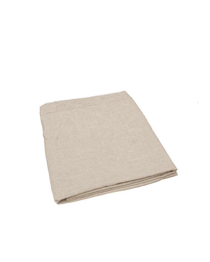 Marlon - Funda para cama con canapé desenfundable de lino beige para colchón de varias medidas