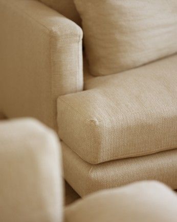Camila - Sofá con chaise longue derecho tono beige de varias medidas