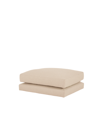 Camila - Puf tono beige de 96x78cm