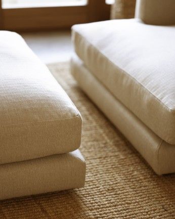 Camila - Sofá con chaise longue izquierdo tono beige de varias medidas